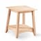 International Concepts Rectangle Bombay Tall End Table, 18 in W, 18 in L, 25 in H, Wood, Unfinished OT-4TE - alternate 7